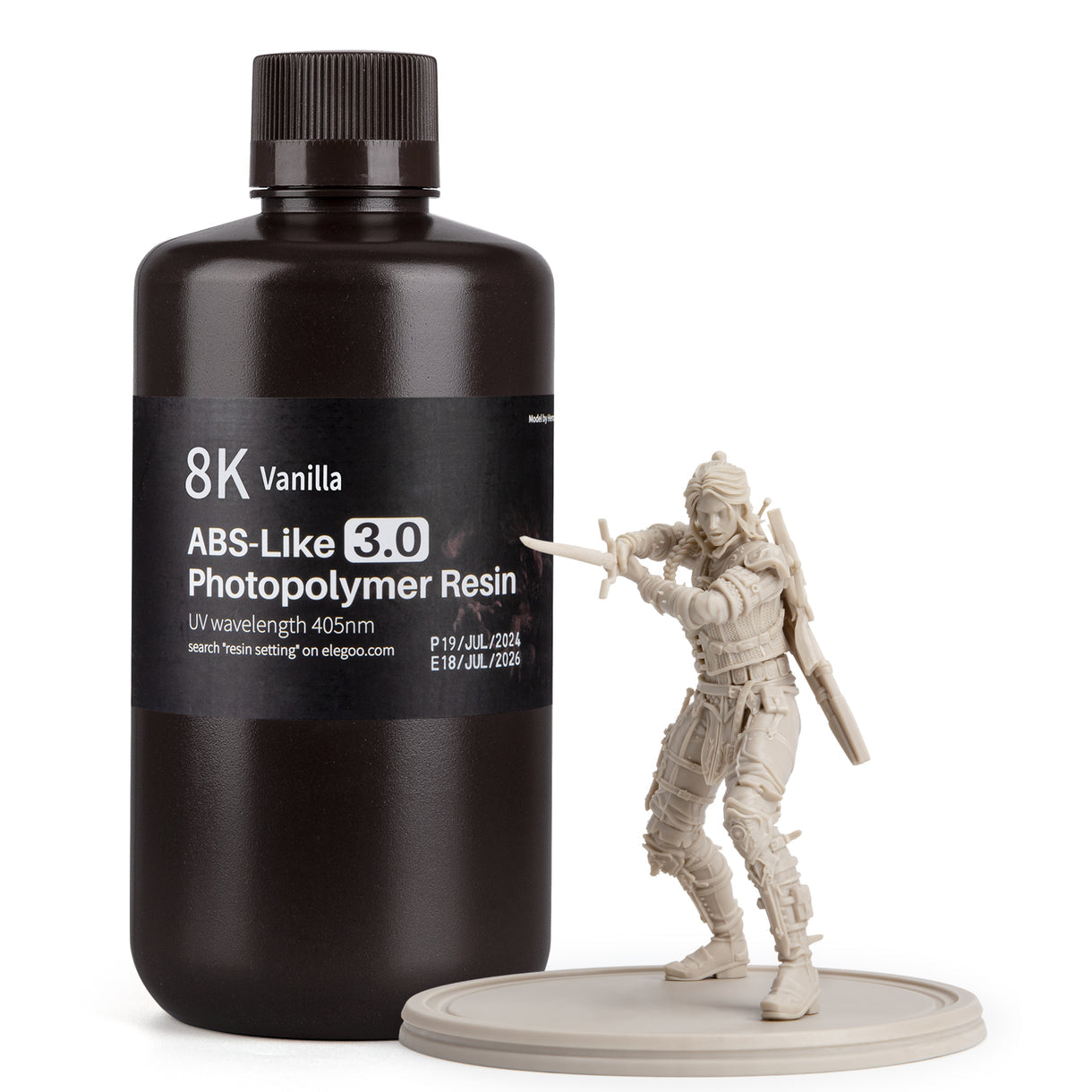 ELEGOO 8K ABS-Like 3.0 Resin 1kg Vanilla