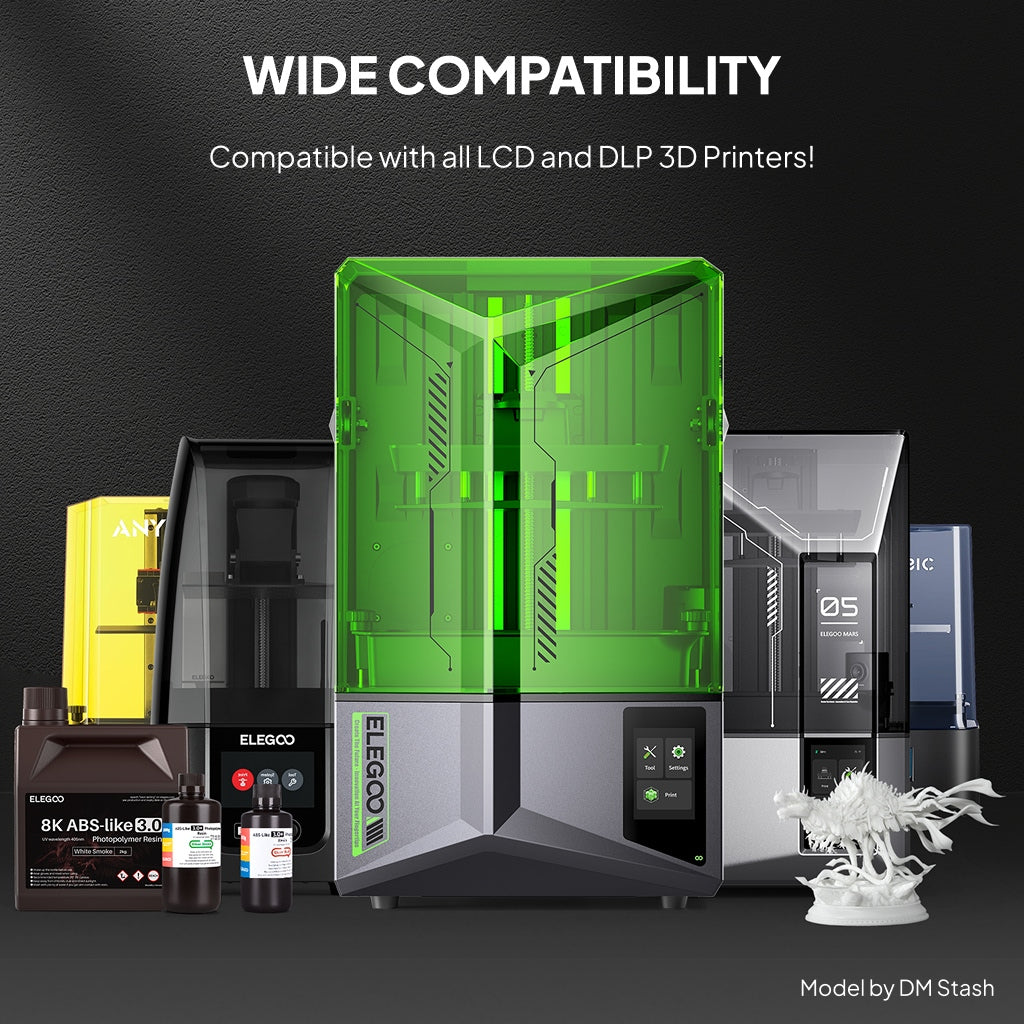 ELEGOO 8K ABS-Like 3.0 Resin 1kg Space Grey