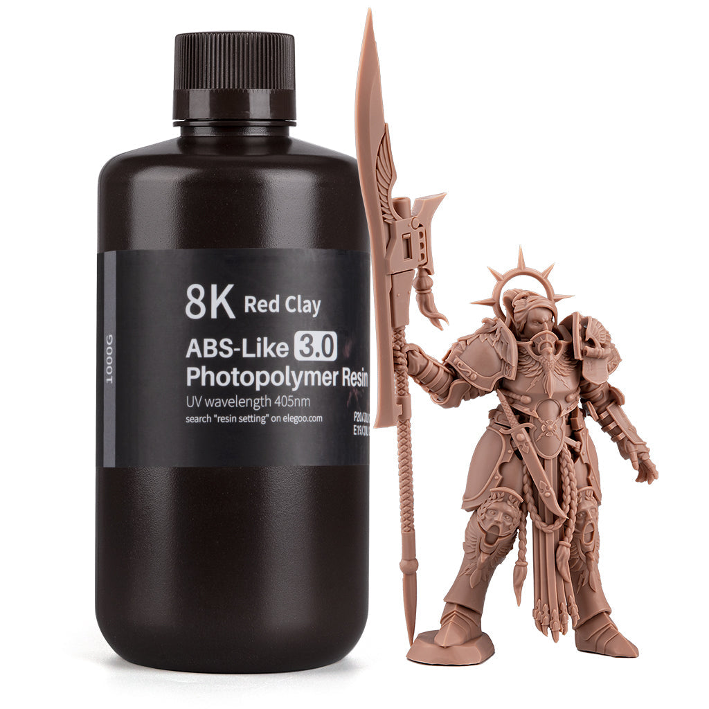 ELEGOO 8K ABS-Like 3.0 Resin 1kg Red Clay